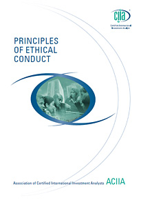 ACIIA Principles of Ethical Conduct(영어원문)